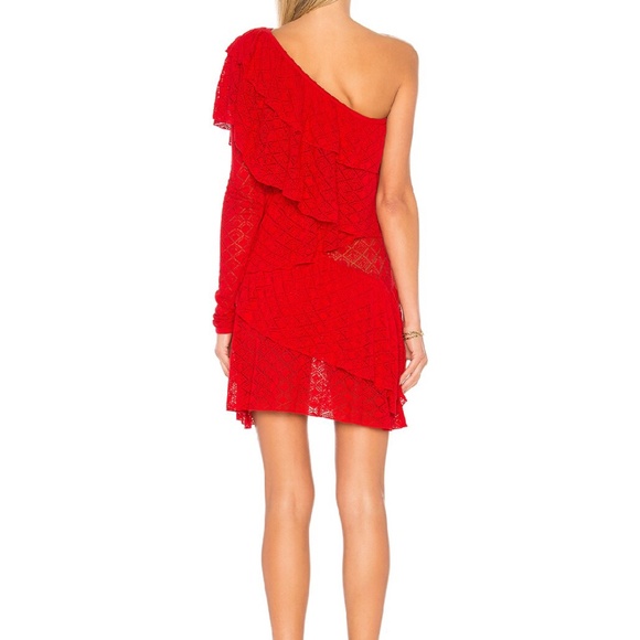 House of Harlow 1960 x REVOLVE Aries Dress in Racing Red - Picture 3 of 4